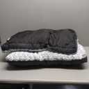 POCBLUE Deluxe Washable XL Dog Bed Dog Crate Mat 41 inch Comfy Fluffy Kennel Pad Anti-Slip for Dogs Up to 90 lbs, 41" x 27", Grey