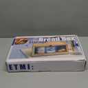 ETMI Black Bread Box for Kitchen Countertop - Modern bamboo Bread box with Window Bread Storage Container