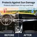 Dash Cover Fit for 2019-2021 Chevy Silverado/GMC Sierra 1500 2500HD 3500HD, Dashboard Cover Sun Shade Pad Custom Fit Dash Mat Protects Dashboard from UV, Cracks & Fading, Black