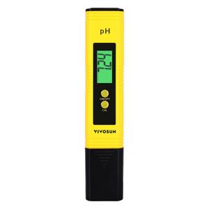 VIVOSUN Digital pH Meter, 0.01pH High Accuracy Pen Type pH Tester for Hydroponics, Household Drinking, Pool and Aquarium, Yellow, UL Certified