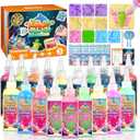 Timetome Magic Water Elf Toy Kit for Kids  20 Gels (11 Standard + 6 Glitter + 3 Glow) & 10 Molds, DIY Squishy Maker, Aqua Fairy Gel Toys, Night Glow & Glitter, Valentine Gifts for Boys & Girls 3+