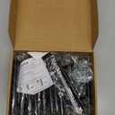 Ravinte 30 Pack 4 inch Hole Center Black Cabinet Pulls Kitchen Cabinet Handles 6-3/8" Overall Length Matte Black Hardware for Cabinet