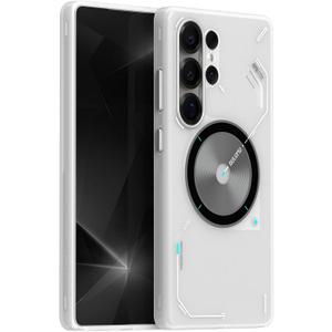 Aulumu S25 Ultra Galaxy Magnetic Case | Thermal IMD Technology | Compatible with MagSafe | Passive Cooling Samsung Galaxy S25 Ultra Case - Translucent White