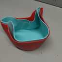 Silicone Crock pot Liners,Slow Cooker Liners, 6-7 Quart Oval Reusable Crock pot Divider Insert,BPA-Free, Dishwasher Safe (6-7 QT_Blue+Red)