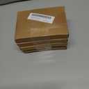 4 x PATIKIL 1" Rigid Caster Wheels, 4 Pack Silent Fixed Plate Casters with M4 Screws Load Capacity 33Lbs for Furniture Workbench Cart Trolley One Direction Rolling, White(NO Brake)