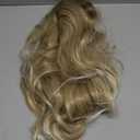 WERD Long Dirty Blonde Wig for Women Ombre Wavy Blonde Wigs Synthetic 26 Inch Middle Part Curly Blonde Wig for Cosplay Party Use