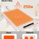 Food Warming Mat,Electric Warming Tray Food Warmer with Adjustable Temperature,Rollable Potable Silicone Heating Mat for Food,Versatile Kitchen Gadgets Home Essentials for Buffet Party Gathering