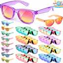 GIFTINBOX Party Favors Kids Sunglasses - Sunglasses Bulk for Kid Age 3-8, Neon Glasses with UV 400 Protection for Boys Girls, Goodie Bags Stuffers for Birthday Classroom Graduation Gifts - 32 Packs