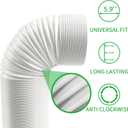 Ac Hose,5.9" Portable Air Conditioner Hose,Anti-Clockwise Thread & Length up to 80",Compatible with Many Portable Air Conditioner