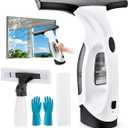 Window Vacuum Squeegee Cordless Electric Window Cleaner Tool 11 inches Window Cleaning Kit Shower Squeegee for Shower Doors, Mirrors, Car Windshields and Tiles