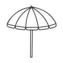 2 PACK Beach Umbrella with Clamp, 360 ° Adjustable Umbrellas for Chair, UPF50+ Umbrella for Beach Chair, Patio Chair, Wheelchair, Camping Chair, Golf Carts (Chair Not Included)