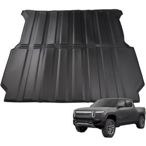 Foldable Truck Bed Mat Replacement for Rivian R1T 2022 2023 2024 All-Weather Protection Pickup Truck Bed Liner Cargo Mat