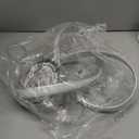 Modern LED Pendant Light Fixture Contemporary Round Ring Chandelier Nickel with 4500K and 59in Height Adjustable Hanging Lamp for Kitchen Island Hallway Foyer Closet Corridor (12.5" - No Remote)