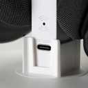 2 x Headphone Stand, Headset Stand, LED Multi-Color Light, 2 in 1, Headset Holder, Gaming Accessories, Tabletop Setup (White)