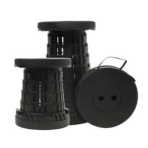 JAEMEYEM 2025 Collapsible Stool Chair, Upgraded Folding Stool, Lightweight, Sturdy, Adjustable, Portable, Foldable Seat Stools for Outdoor Camping Fishing Hiking BBQ