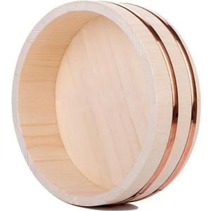 Large Japanese Wooden Hangiri Sushi Rice Mixing Bowl Tub for Sushi Restaurant Sushi 27.9 inch/71cm Diameter