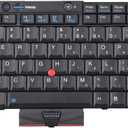 New Laptop Keyboard with Pointer Compatible with Lenovo ThinkPad T400S T410 T410S T410I T410SI T420 T420I T420S T510 T510I T520 W510 W520 X220 X220I X220S X220T US Layout Black