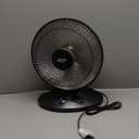 Comfort Zone CZ998 Electric Oscillating Radiant Dish Heater with Adjustable Tilt, Black