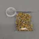 400 Pieces Round Crystal Spacer Beads Rondelle Charm Beads 6mm 8mm 10mm for jewelery Making, Gold Color