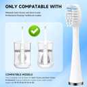 Replacement Toothbrush Heads Compatible with WaterPik Sonic Fusion SF01/SF02 and Sonic Fusion 2.0 SF03/SF04,4 Pack Professional Replacement Heads for Waterpik with Cover