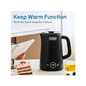 Arofeer® 1.7L(57oz) Large Electric Kettle Temperature Control, 7+Cups Electric Tea Kettle for Coffee&Tea, 2 quarts Big Hot Water Kettle Electric with,1200W,Keep WarmBlack