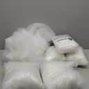 Fomcet Tulle Backdrop Curtains Ivory 30FT X 10FT Tulle Curtain with Lights String Sheer Backdrop Curtains for Parties Wedding Baby Shower Photo Shoot Decorations (6 Panels 5x10FT)