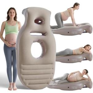 Tristcily Inflatable Pregnancy Pillow, Full Body Maternity Airbed with Hole for Tummy/Head, The Best Pregnancy Pool Float for Sleeping Prone, Relieves Back Pain-Pregnancy Resting Must Haves