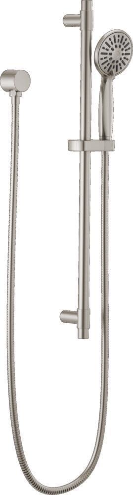 Delta Faucet Slide Bar Hand Held Shower with Hose, Brushed Nickel Handheld Shower Head, Slide Bar Hand Shower, Handheld Shower, Detachable Shower Head, Stainless 51361-SS