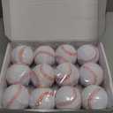 Baisidiwei Soft Baseballs, Foam Baseballs for Kids Teenager Players Training Balls 12Pcs Foam Baseballs Training Balls for Hitting and Indoor or Outdoor Play