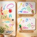 Lap Desk, Dry Erase Board Table with Markers & Magnets, Portable Foldable Art & Activity Desk for Drawing, Writing & Play, Home and Travel Use