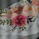 3 Pcs Pink Floral Happy Birthday Waterproof Rectangular Table Cloths Rose Gold Party Decor petal themed Disposable Plastic Tablecover Table Cover for Birthday Party Favors for Girls Women 54X 108