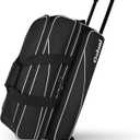Goloni 3 Ball Bowling Bag with Wheels, Rolling Bowling Roller Bag with Retractable Handle for Balls & Bowling Accessories