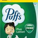 Puffs Plus Lotion with Vicks Facial Tissues, 4 Cubes, 48 Tissues per Box (192 Tissues)