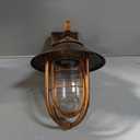 Motion Sensor Outdoor Wall Light Nautical Outside Wall Sconce Dusk to Dawn Exterior Light Fixtures Wall Mount Retro Motion Activated Outdoor Porch Wall Lantern with Oil Rubbed Bronze IP65, 13.39"H*8.27"W*10.34"E