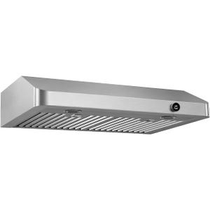 JOCO 30 Inch Under Cabinet Range Hood, 900 CFM Stainless Steel Kitchen Vent Hood, 4-Speed Knob Control C01-30K, Size: 30''