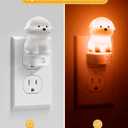 L LOHAS LED Plug in Night Light for Kids, 3D Cute Puppy Night Lights with Dusk to Dawn Sensor, RGB+Soft White 3000K Dog Night Light, Christmas Birthday Gift Nightlight for Kids, Room Decor