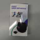 OVINESY AFO Foot Drop Brace for Walking with Shoes, Upgraded Knob & Steel Wire, Longer Straps for Comfort, Adjustable Soft Walking Support for Dorsiflexion, Left/Right Foot for Women Men (S/M) (Black)