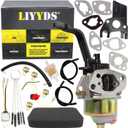 Carburetor Kit Compatible with Powermate 3000 3250 3750 4050 Watt 208cc 212cc 0068465SRV PC0103007 PM0103005 PM0103007 PM0123250 PM0143250 PM0542000 PM0542000.01 PMC103007 R210uretor