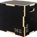 3 in 1 Non-Slip Wooden Plyo Box Plyometric Box Jumping Exercise, Multiple Sizes