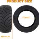 90/55-7 Vacuum Tire, 11 Inch Tubeless Scooter Tire with Air Valve