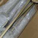 44" Brass Gold Wrought Iron Oval Balusters for Staircase Interior, 1/2" Square Hollow Iron Spindles, Decorative Stair Railing, Pack of 10