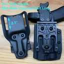 QLS Quick Locking System Kit Included QLS Fork and Receiver Plate with Mid-Ride UBL Universal Belt Loop for Duty Belt Holster