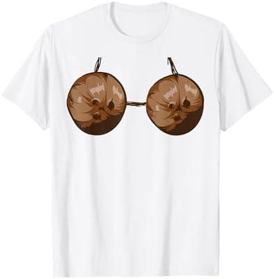 Summer Coconut Bra Halloween Costume Funny Outfit Gift T-Shirt XL
