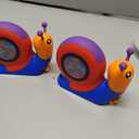 PLAYPARTY 8ft Kids Tape Measure, STEM Educational Tool with Level, Protractor and Eraser, Retractable Snail Shaped Measuring Tapes, Child-Safe Stocking Stuffers Gift for Boys & Girls 3+, Double Blue