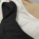 Fruit of the Loom Women's Multi-Pack Tank Top Style Sports Bra (44, White/Sand/Black)