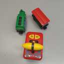 Wooden Train Accessories Battery Operated Locomotive Train, Remote Control Train for Track Set, Powerful Engine Train Vehicles Fit All Major Brands Track Railway System (Battery Not Included)