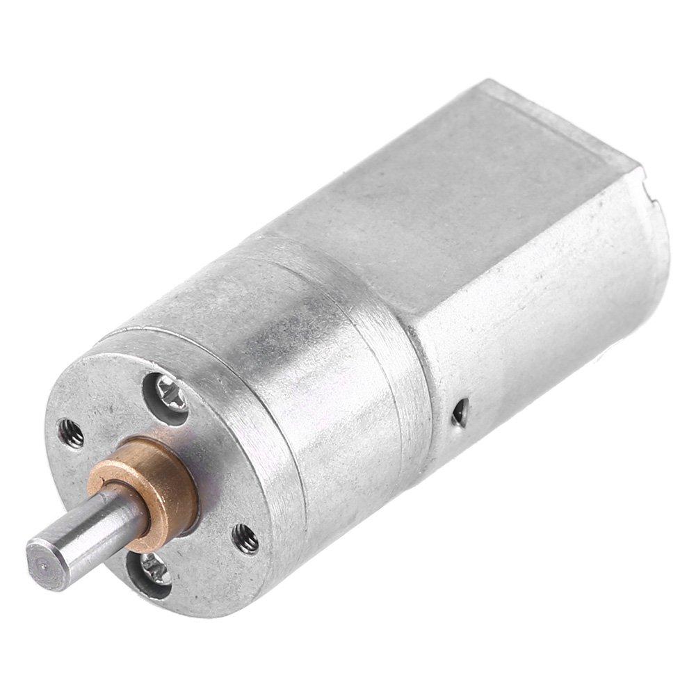 DC Motor 12V, Reversible High Reduction Electric Motor 15-200RPM Outer Diameter 20MM(100RPM)