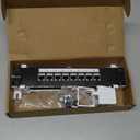 8 Port Patch Panel Keystone Coupler CAT6A Shielded (EC Listed) Wall Mount 10 Inch with 89D Bracket Ethernet Patch Panel (CAT6A)