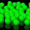 Leyndo 48 Pcs Bulk Glow in The Dark Table Tennis Balls 40 mm Lighted Table Tennis Balls for Sports Neon Game Bouncy Decoration Arts Sports Activities Party