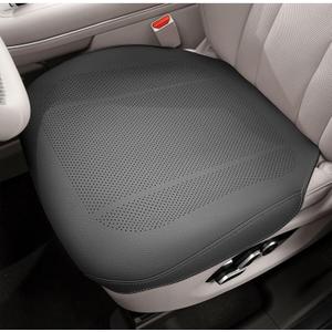Breathable Car Seat Covers, Compatible with Heated & Ventilated Seats, Non-Slip Leather Seat Cushion Protectors, Universal Fit for Cars Trucks SUVs, All-Season Comfort (Black)
